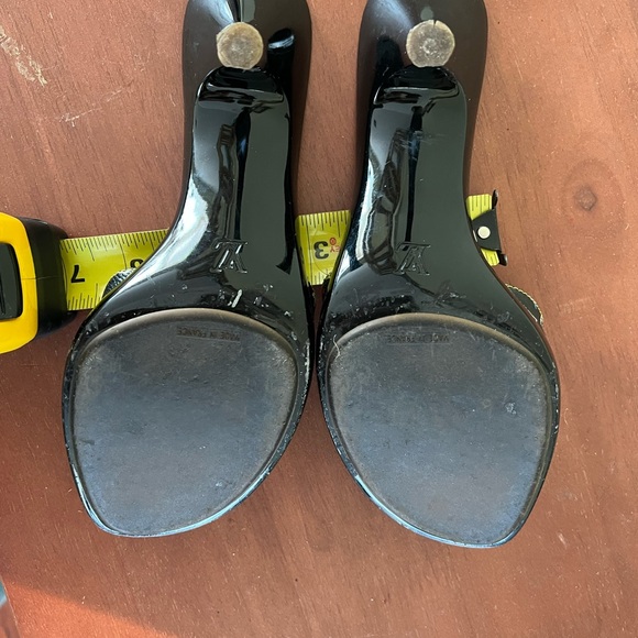 Vintage Louis Vuitton Leather Sandals multi colored black size 38 - Picture 4 of 10